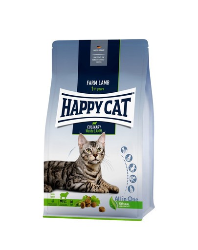 HAPPY CAT Culinary Granule pre mačky s jahňacím mäsom z voľného chovu 10 kg