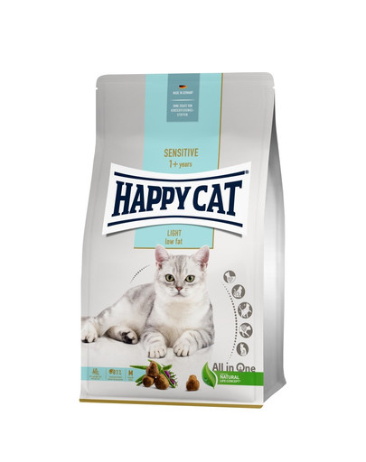 HAPPY CAT Sensitive Light Granule pre mačky so sklonom k nadváhe 10 kg