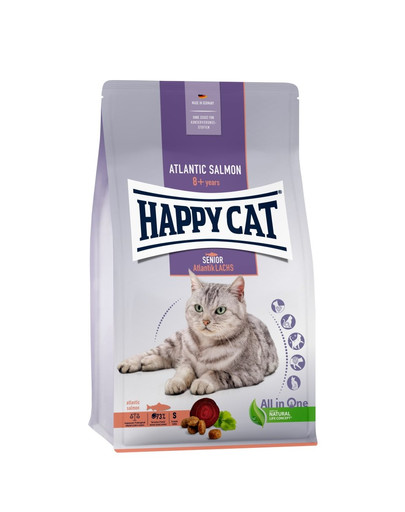 HAPPY CAT Senior Granule pre staršie mačky losos atlantický 4 kg