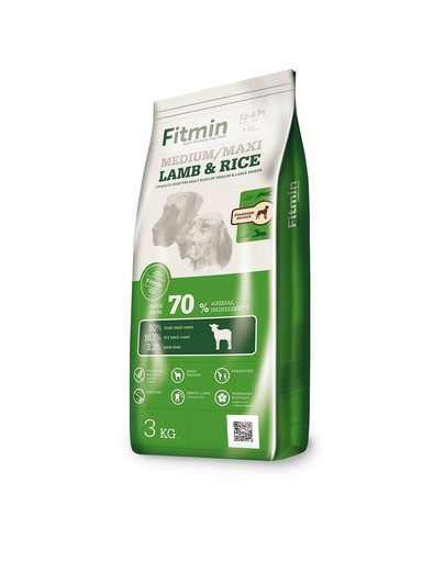 FITMIN Dog medium maxi lamb&rice 3 kg