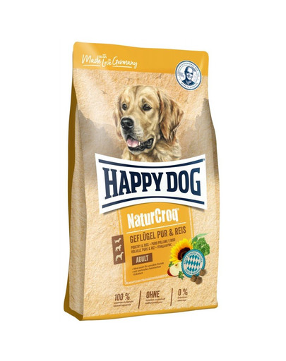 HAPPY DOG NaturCroq Hydina a ryža 11 kg