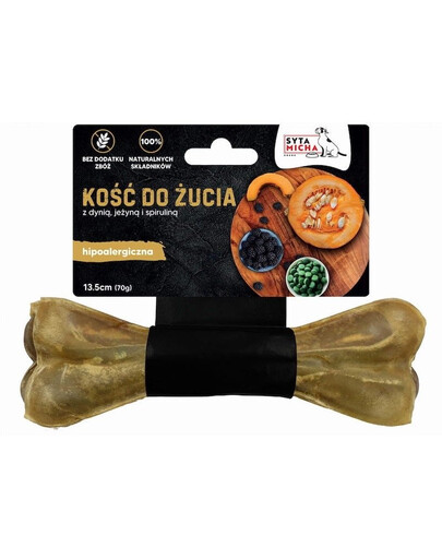 SYTA MICHA  hypoalergénna žuvacia kosť s konským mäsom 13,5 cm