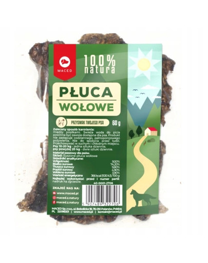 MACED Natural Hovädzie pľúca 60 g