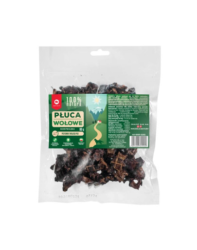 MACED Natural Hovädzie pľúca na kocky 80 g