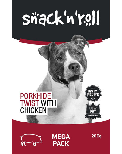 SNACK & ROLL Porkhide Twist with Chicken 200 g