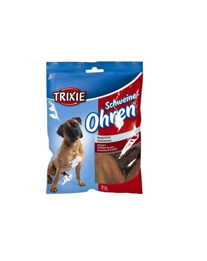 TRIXIE Soft Bits sušené bravčové ucho 3 ks