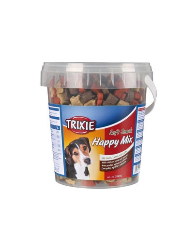 TRIXIE Soft snack pre psa mix kurča, jahňacie, losos 500 g