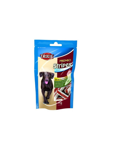 TRIXIE Premio Stripes pásky - kura a losos 75 g