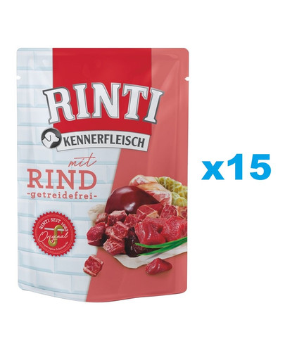 RINTI Kennerfleisch Beef kapsička 15 x 400 g