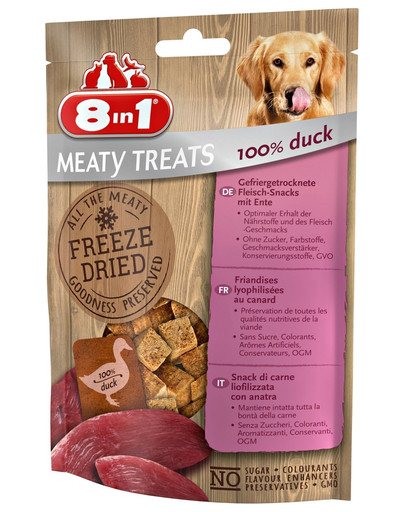 E-shop 8IN1 Freeze Dried Duck 50g - lyofilizované kačacie mäso