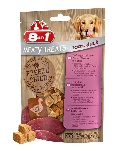 8IN1 Freeze Dried Duck 50g - lyofilizované kačacie mäso