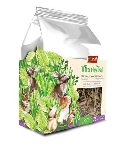VITAPOL Vita Bylinný skorocel kopijovitý pre hlodavce a králiky 75g
