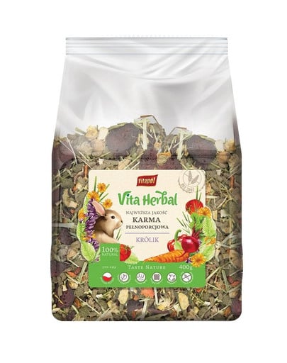 VITAPOL Vita Herbal Kompletné krmivo pre králiky 400g