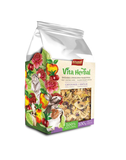 VITAPOL Špic ovocno-zeleninový pre činčily 100 g