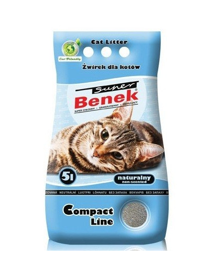 BENEK Super compact bentonitové stelivo Natural 5 L