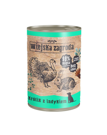 WIEJSKA ZAGRODA Králik s moriakom 400 g