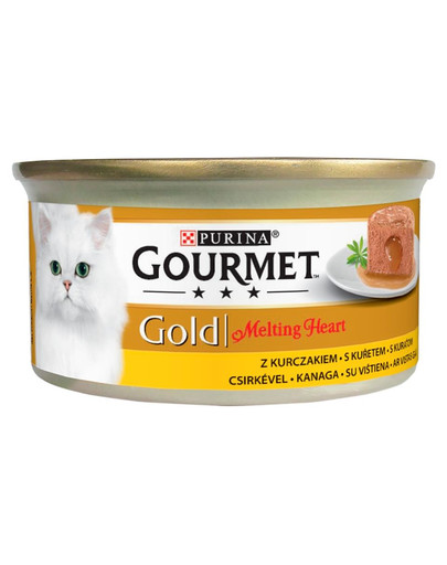 GOURMET Gold Melting Heart Krmivo pre mačky – s kuracím mäsom 85g
