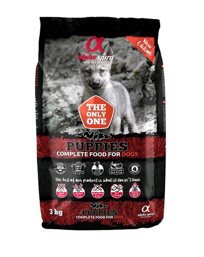 ALPHA SPIRIT Puppies 3 kg - Kompletné suché mäkké krmivo pre šteniatka