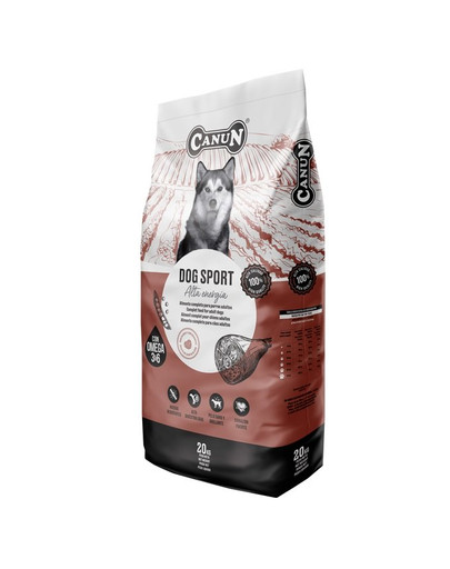 CANUN Dog Sport 20 kg suché krmivo s hovädzím mäsom pre energické a športové psy