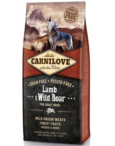 CARNILOVE Dog Lamb & Wild Boar Adult 12 kg