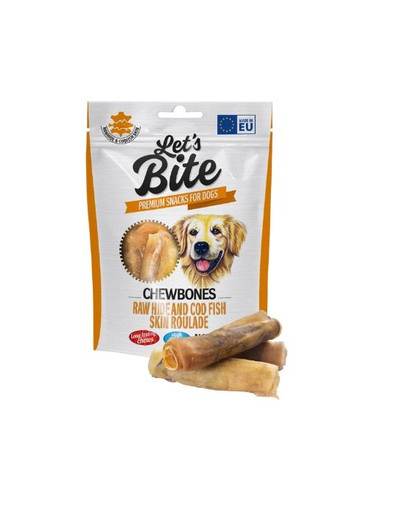 BRIT Let’s Bite Chewbones raw hide&cod 135g