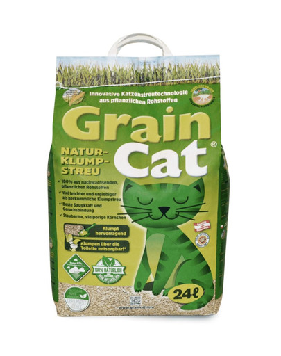 GUSSTO GrainCat 24 l hrudkujúce stelivo pre mačky
