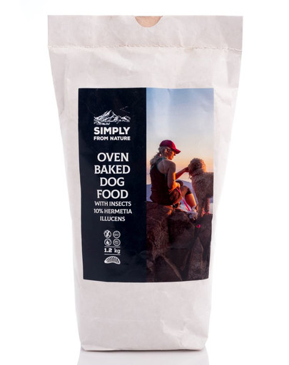 SIMPLY FROM NATURE Oven Baked pečené granule s hmyzím proteínom10% Hermetia Ilucens 1,2 kg