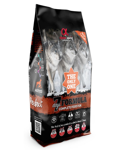 ALPHA SPIRIT The only one 7 days formula 12 kg Kompletné suché krmivo pre psov