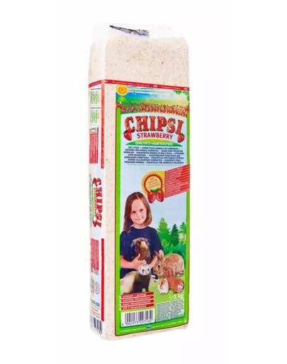 JRS Chipsi strawberry 15l (1 kg) podstielka s vôňou jahôd