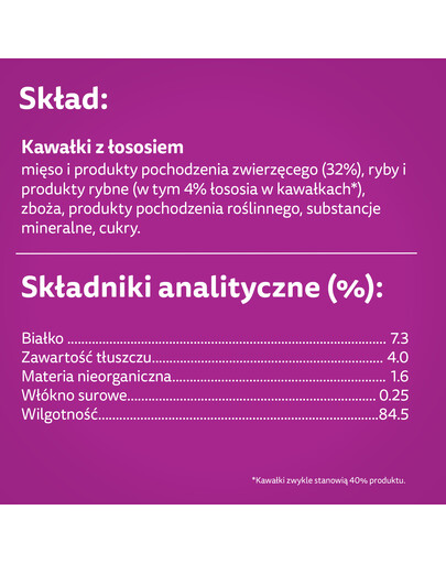 WHISKAS Adult 85g vrecúško krmiva pre dospelé mačky v omáčke s lososom