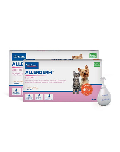 VIRBAC Allederm Spot-on Dermatologický prípravok pre mačky a malé psy (<10 kg) 2 ml - 6 pipiet