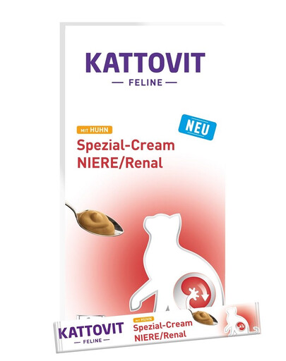 KATTOVIT Renal Cream 6x15g Kurací krém pre mačky