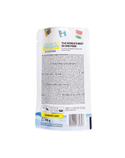 ARUBA Dog Organic Kuracie mäso s tekvicou, cuketou a pestrecom mariánskym 100 g