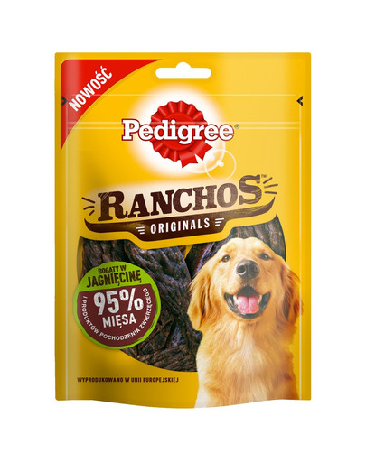 PEDIGREE Ranchos Originals  - maškrta pre psa s jahňacinou 8x70g