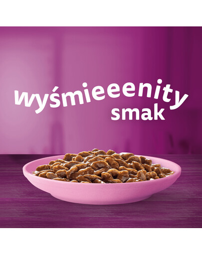 WHISKAS Junior klasické krmivo kuracie a hovädzie mäso v omáčke 4x85g