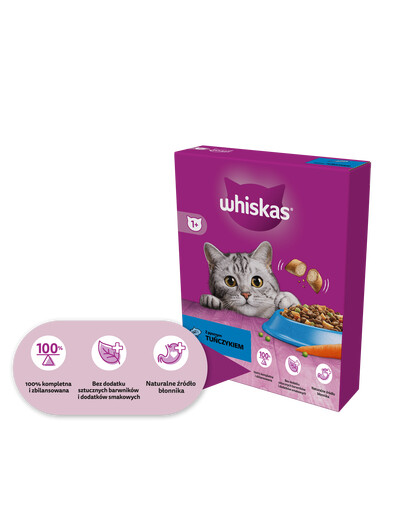 WHISKAS Adult 300g krmivo pre dospelé mačky s lahodným tuniakom