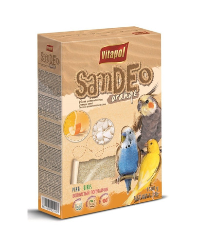 VITAPOL Piesok pre vtáky pomarančový 1500g