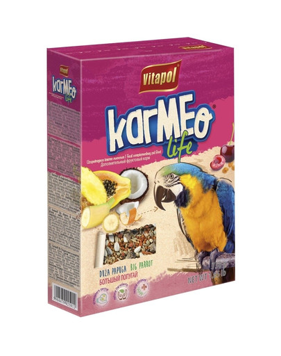 VITAPOL Pokrm pre papagáje ovocný 900g