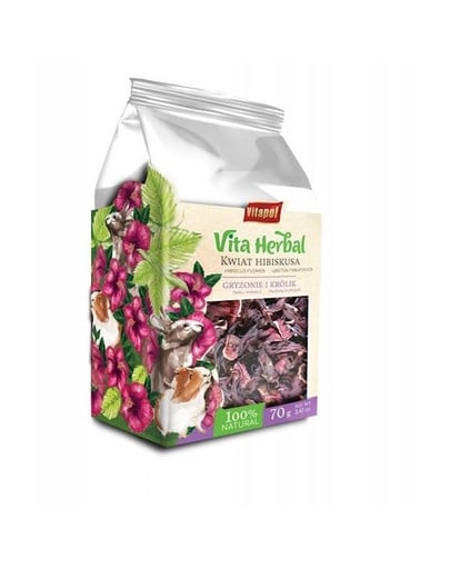 VITAPOL Vita Herbal Ibištek pre hlodavce a králiky 70g