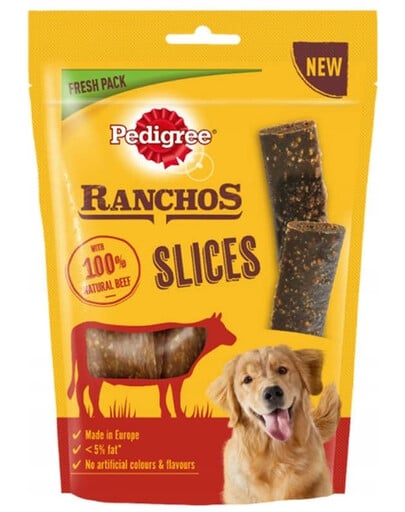 PEDIGREE Ranchos Slices s hovädzím mäsom 8x60g