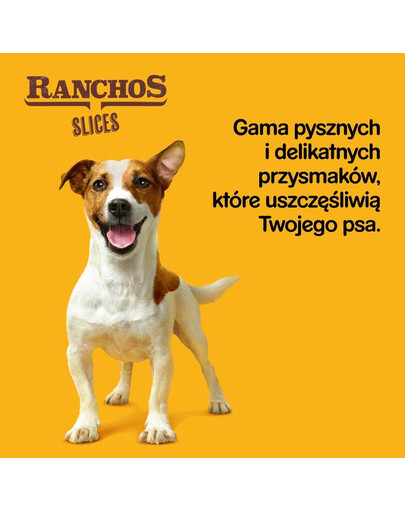 PEDIGREE Ranchos Slices 8 x 60g – przysmaki dla psa z wołowiną