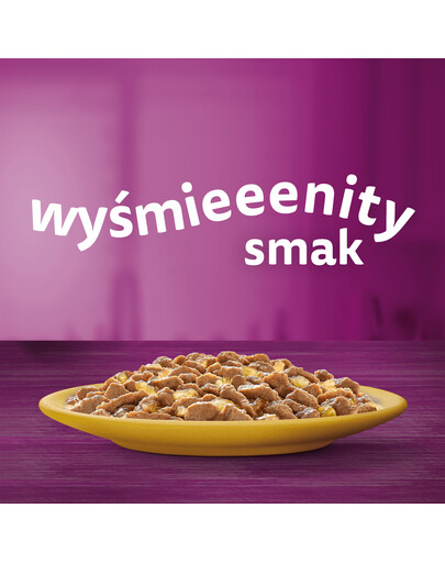 WHISKAS Senior krmivo pre dospelé mačky s lahodným hovädzím mäsom