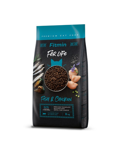 FITMIN Cat For Life Adult Fish and Chicken 8 kg