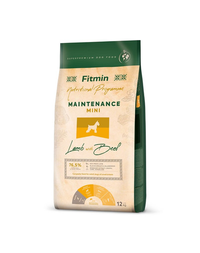 FITMIN Dog Nutritional Programme Mini Maintenance Lamb&Beef 12 kg