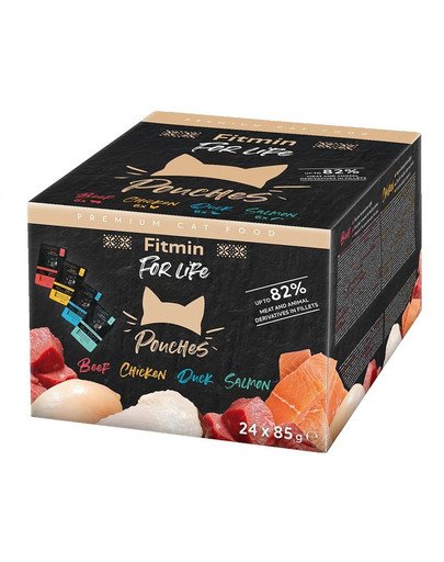 FITMIN For Life Cat Pouch Multipack 24x85g