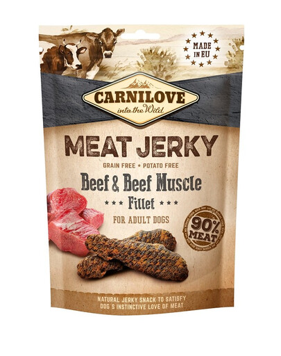 CARNILOVE Meat Jerky Beef & Beef Muscle fillet 100g