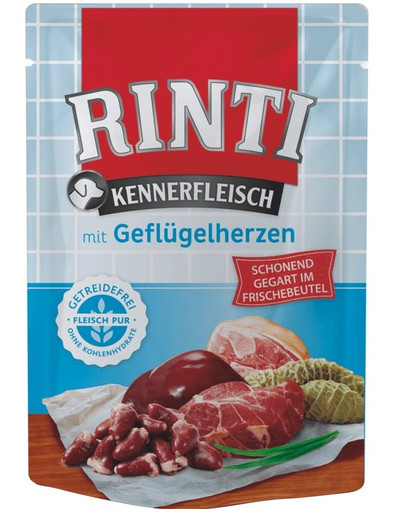 RINTI Kennerfleisch Poultry hearts  400 g