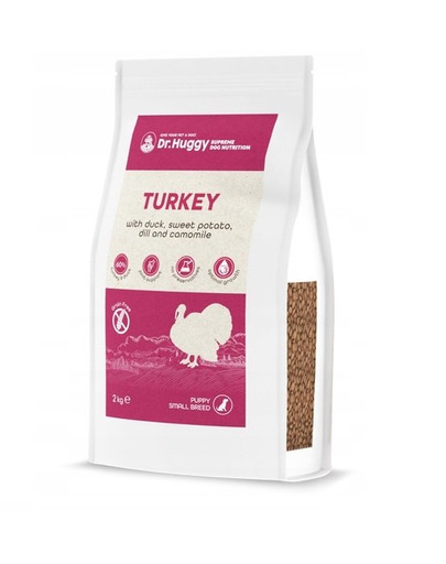 DR HUGGY Supreme Dog Nutrition morka s kačicou a batátmi 2 kg