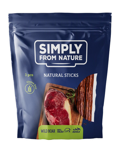 SIMPLY FROM NATURE Nature Sticks with wild boar 3 ks