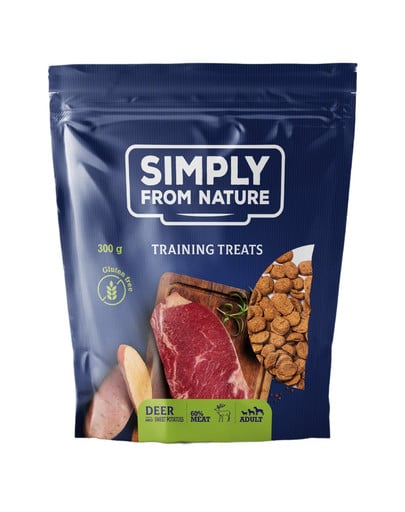 SIMPLY FROM NATURE Training Treats with deer Tréningové maškrty s jelením mäsom 300 g
